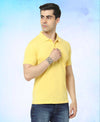 T.T. Men'S Solid Sinker Polo Tshirts With PocketYellow