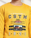 HiFlyers Boys Regular Fit | Premium Cotton Fleece |Full Sleeves|Round Neck|Trendy Winter Wear| Sweatshirts For Boys And Girls -Yellow