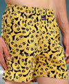 HiFlyers Men Regular Fit Printed Super Combed Cotton Woven Boxer Short Pack Of 1 Yellow