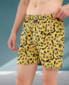 HiFlyers Men Regular Fit Printed Super Combed Cotton Woven Boxer Short Pack Of 1 Yellow