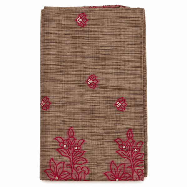 Cotton Silk Saree with Floral Designs