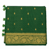 Golden Checks Cotton Saree
