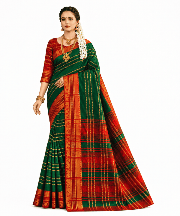 Veldhari Semi Silk Saree