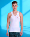 T.T. Men Cool 100% Cotton With Moisture Wicking & Cooling Technology Vest (Pack Of 4) White
