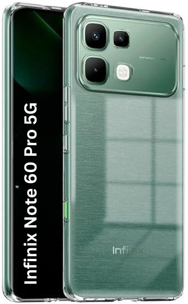 Mobielectro Clear Transparent Shockproof Scratch Resistant Protective Phone Case for Infinix Note 60 Pro 5G
