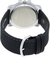 Quartz Analog Black Dial Leather Strap Watch for Guys