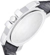 Quartz Analog Black Dial Leather Strap Watch for Guys