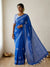 Elampillai Semi LEnin cotton saree with Blouse Piece