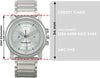 Quartz Analog Silver Dial Silver Stainless Steel Strap Watch for Men