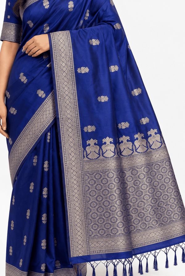 Traditional Butta Semi Silk Saree