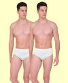 T.T. Men|21St Centy |Anti Odor Brief|Soft Inner Elastic|Moisture Wicking|Solid Snug Fit Innerwear For Men|Pure Cotton|Pack Of 2|White