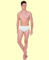 T.T. Men|21St Centy |Anti Odor Brief|Soft Inner Elastic|Moisture Wicking|Solid Snug Fit Innerwear For Men|Pure Cotton|Pack Of 4|White
