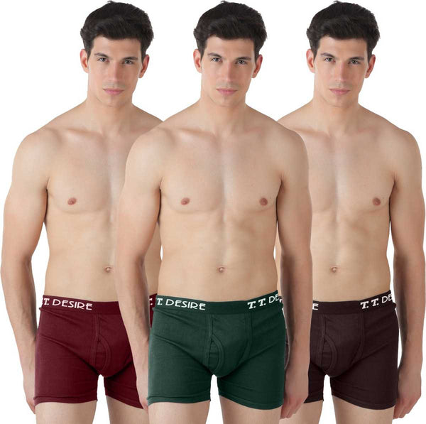 T.T. Mens Desire Icd Trunk Pack Of 3 Multicolor-3