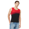 T.T. Men Designer Gym VestPack Of 3 Black-Red-Red-Black-Maroon-Navy