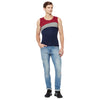 T.T. Men Designer Gym VestPack Of 3 Black-Red-Red-Black-Maroon-Navy