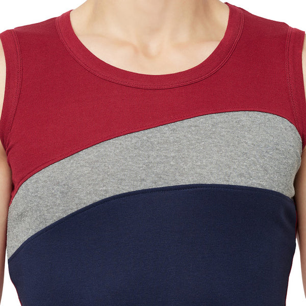 T.T. Men Designer Gym VestPack Of 3 Black-Red-Red-Black-Maroon-Navy