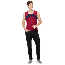 T.T. Men Designer Gym Vest  Pack Of 3 Black-Red::Red-Black::Maroon-Navy