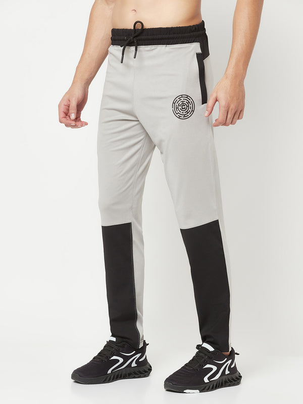 HiFlyers Mens GreyRegular Fit Cut & Sew Sports Trackpant( 4 Way Strachable)