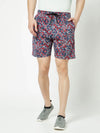 T.T. Mens Cotton Blend Regular FitPrinted Bermuda Shorts With Zipper Pack Of 2Grey-Navy