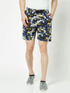 T.T. Mens Cotton Blend Regular FitPrinted Bermuda Shorts With Zipper Pack Of 2Green-Yellow