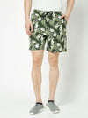 T.T. Mens Cotton Blend Regular FitPrinted Bermuda Shorts With Zipper Pack Of 2Blue-Green
