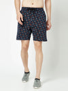 T.T. Men Cool Printed Bermuda Shorts With Zipper Pack Of 2Maroon-Navy