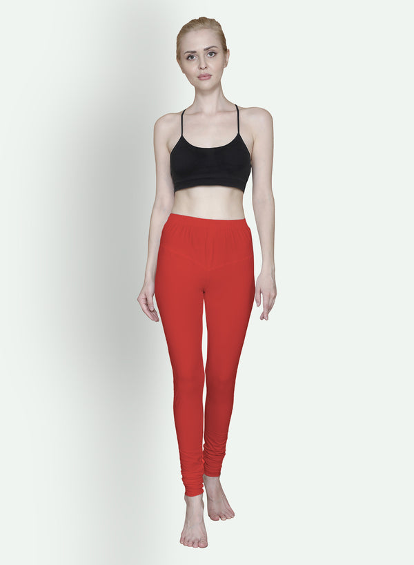 Women Black Churidar Leggings