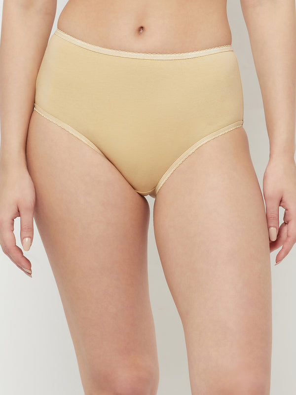 T.T. Women Desire Plain Cotton Spandax Panty Pack Of 2 Pink-Skin