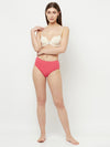 T.T. Women Desire Plain Cotton Spandax Panty Pack Of 2 Pink-Skin