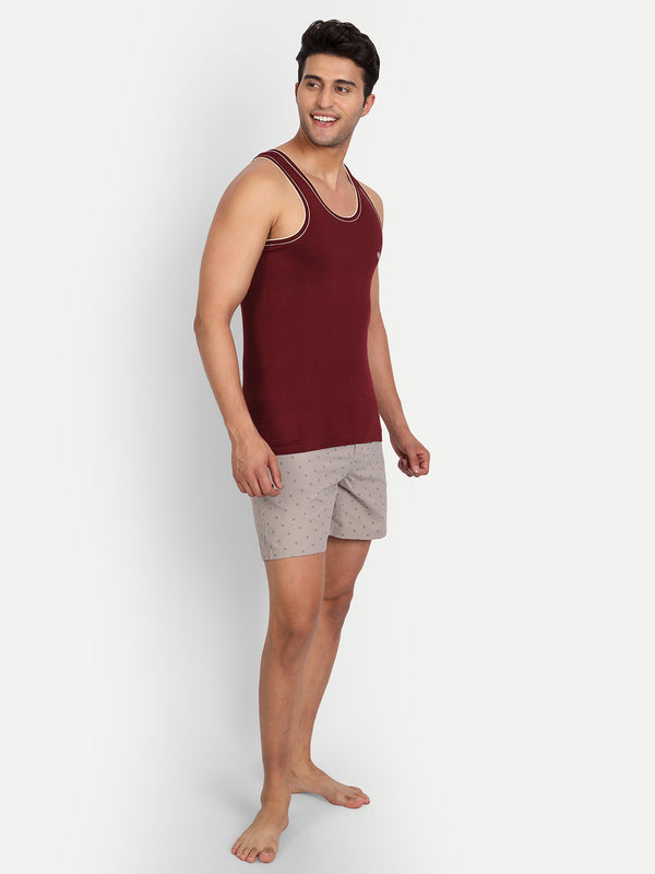 T.T. Men Captain Pack Of 3 Solid Dyed Vest Assorted
