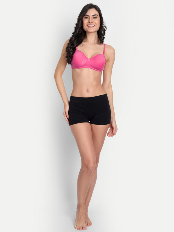 T.T. Women Desire Rose Pink Bra With Extra Strips