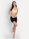 T.T. Women Skin -Coloured Double Cup Solid Sports Bra