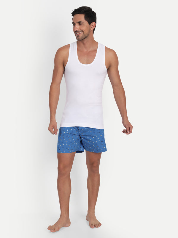 T.T. Men Interlock White Pack Of 3 Innerwear Vests