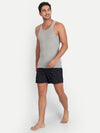 T.T. Men Derby Grey Vest (Pack Of 3)