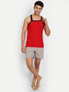 T.T. Men Addy Red Gym Vest