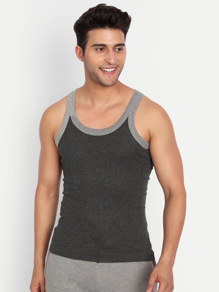 Buy Gym Vest For Men (Pack Of 3) BlackRedOlive TT Bazaar