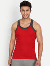 T.T. Men Solid Pack Of 5 Gym Vest Assorted