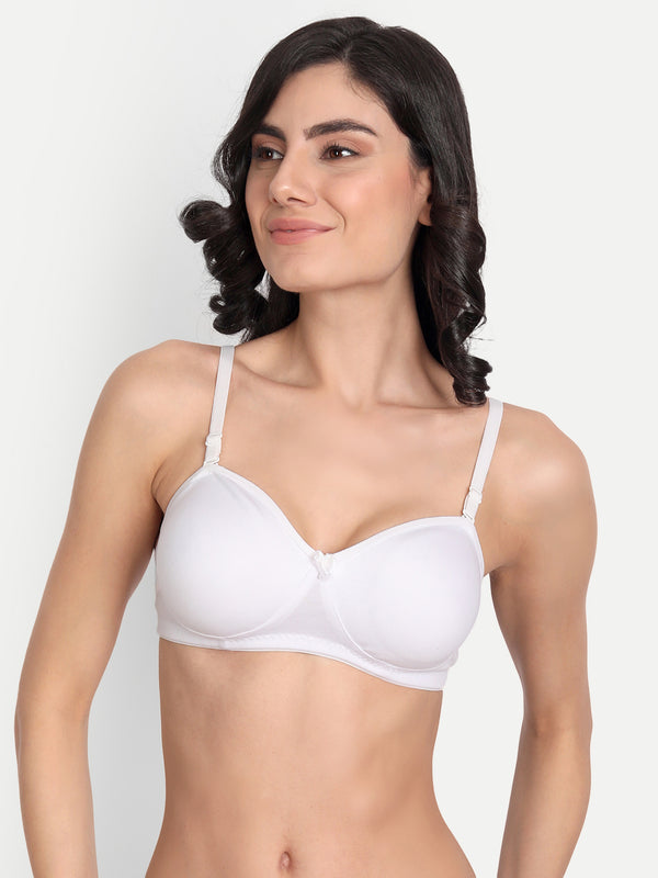 T.T. Women Desire Pack Of 2 White Bra