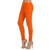 Women Brown-Black-Orange Churidar Leggings