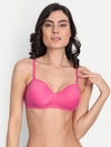 T.T. Women Desire Rose Pink Bra With Extra Strips