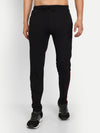 T.T. Cool Men Side Striped Detail Black Cotton Track Pants