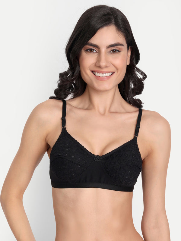 T.T. Women Desire Beige, White & Black Pack Of 3 Everyday Bra