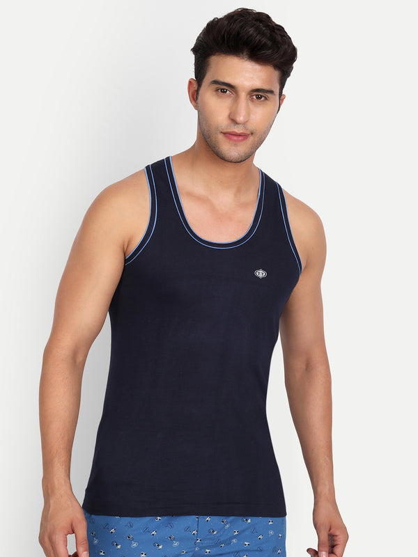 T.T. Men Captain Pack Of 3 Solid Dyed Vest Assorted