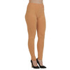 Women Brown-Black-Orange Churidar Leggings