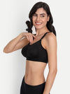 T.T. WomenMoulded Solid Black Sports Bra