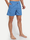 HiFlyers Blue Printed Pure Cotton Boxer Shorts