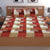 T.T. Maroon & Beige Printed Cotton Double Bedsheet With 2 Pillow Covers