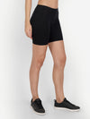 T.T. Cool Women Cotton Spandex Multipurpose Short Pack Of 2 Black