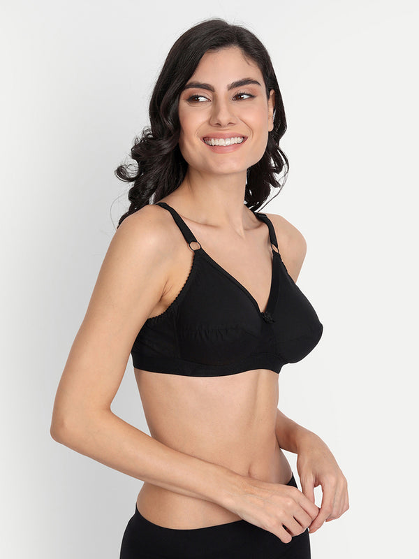T.T. Women Desire Pack Of 2 All Day Comfort Black Bra