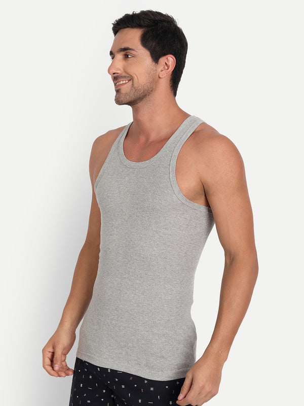 T.T. Men Derby Grey Vest (Pack Of 3)